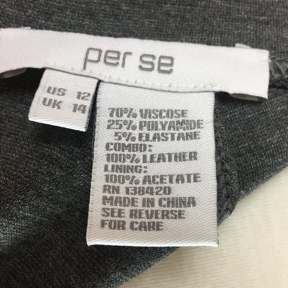 Per Se by Carlisle Leather Skirt Dress NWOT - Picture 8 of 8